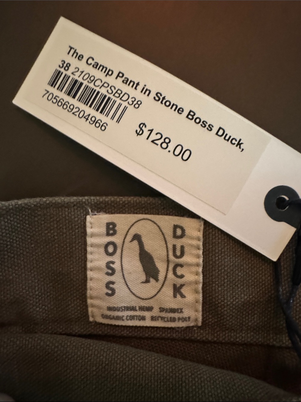 Taylor Stitch Olive Green Canvas Chinos - Picture 2 of 6